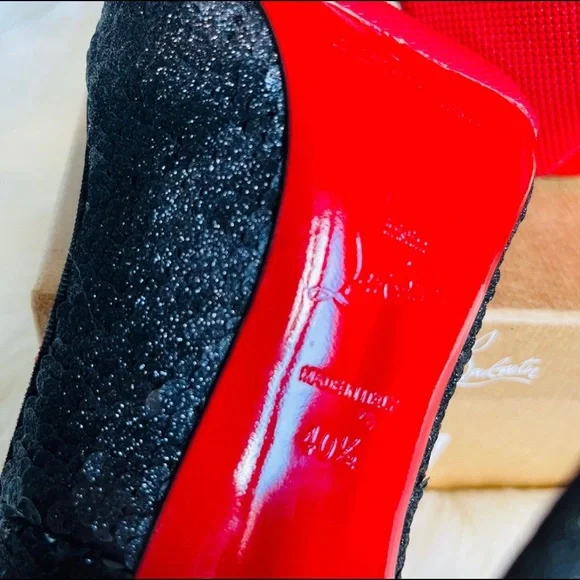 🍾🥂SOLD🥳Christian Louboutin Sequin Heels - Picture 8 of 9